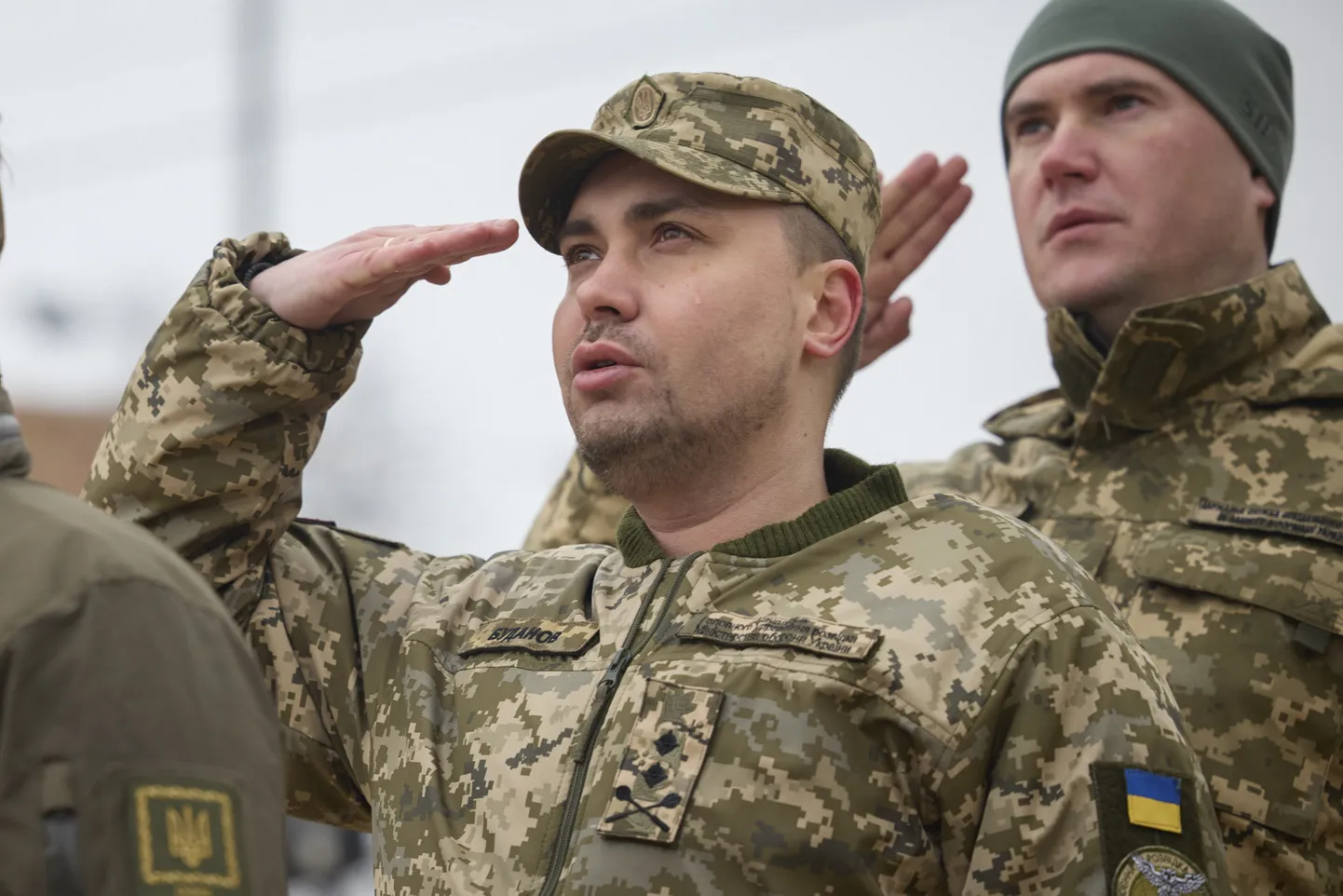 Генерал-майор Кирилл Буданов глава военной разведки Украины принимает участие в памятном мероприятии по случаю первой годовщины российско-украинской войны, Киев, 24 февраля 2023 года.
