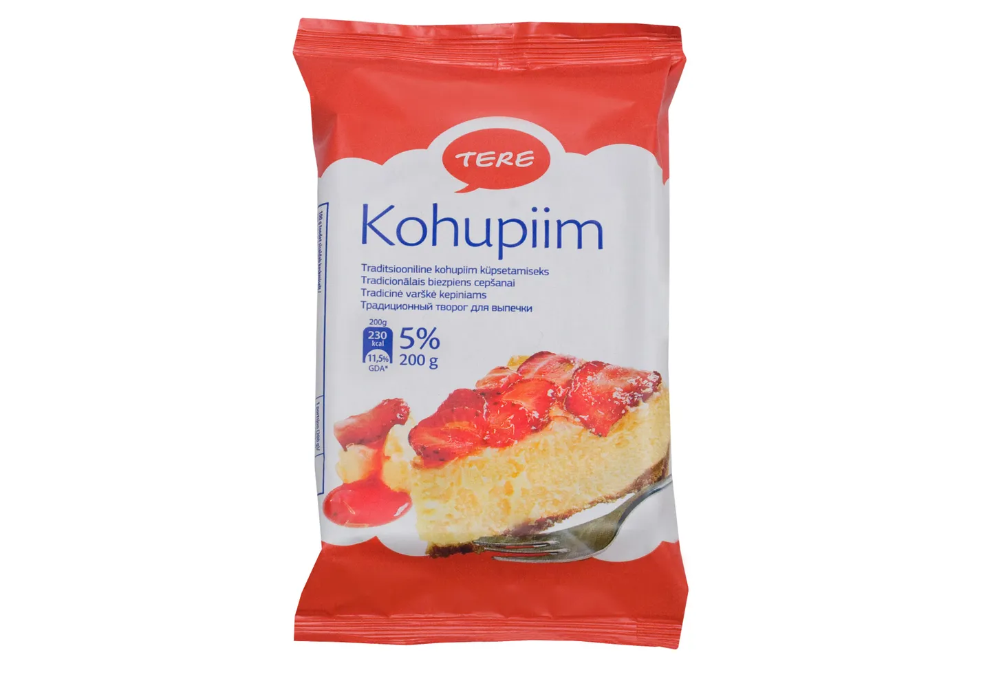 Uus teraline kohupiim passib hästi küpsetistesse.