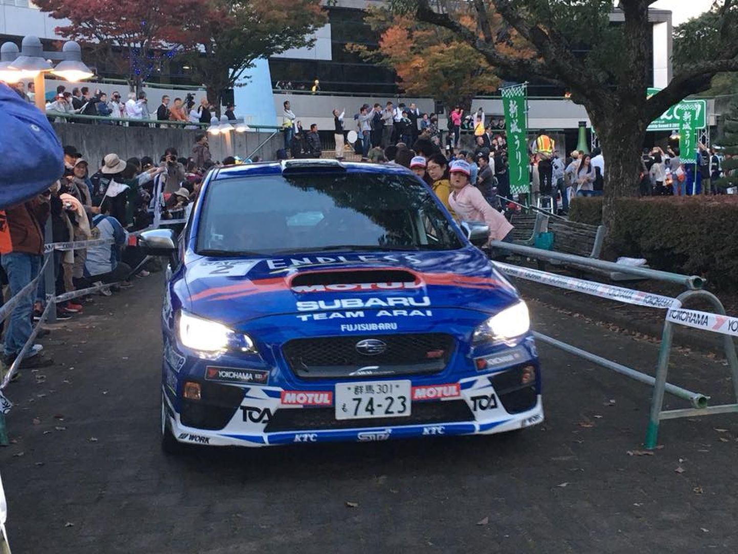 Toshi Arai samal rallil aasta tagasi - ikka Subaru roolis.