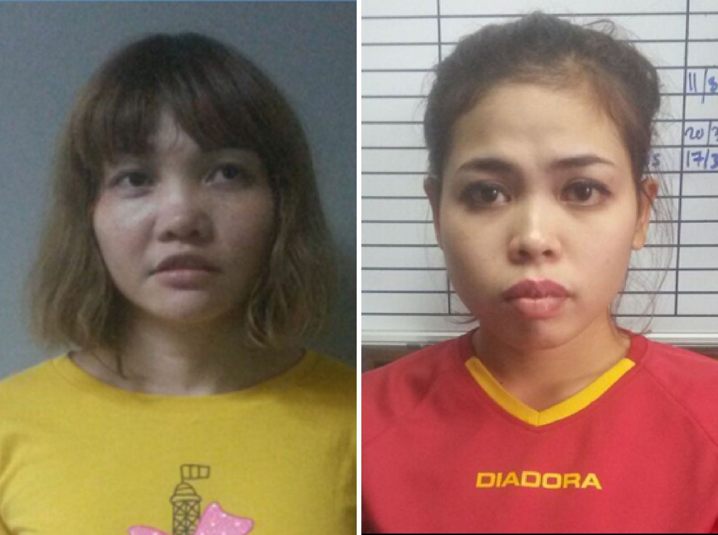 Обвинения против индонезийки Сити Айши и вьетнамки Доан Тхи Хуонг предполагают смертный приговор, если суд признает их вину.