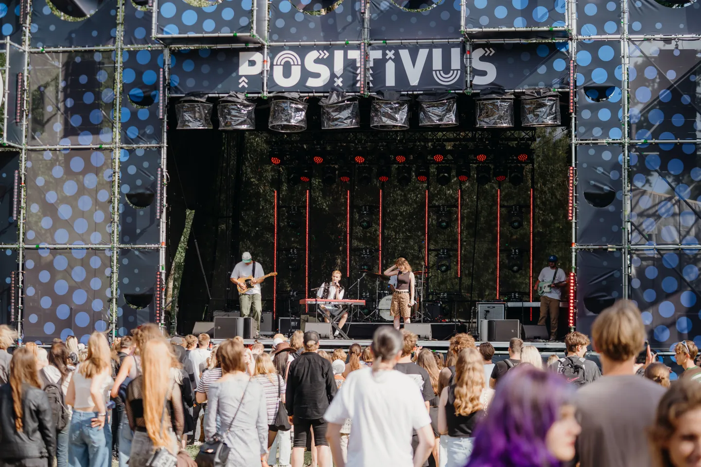 Группа Vēstulēs на фестивале Positivus 2024