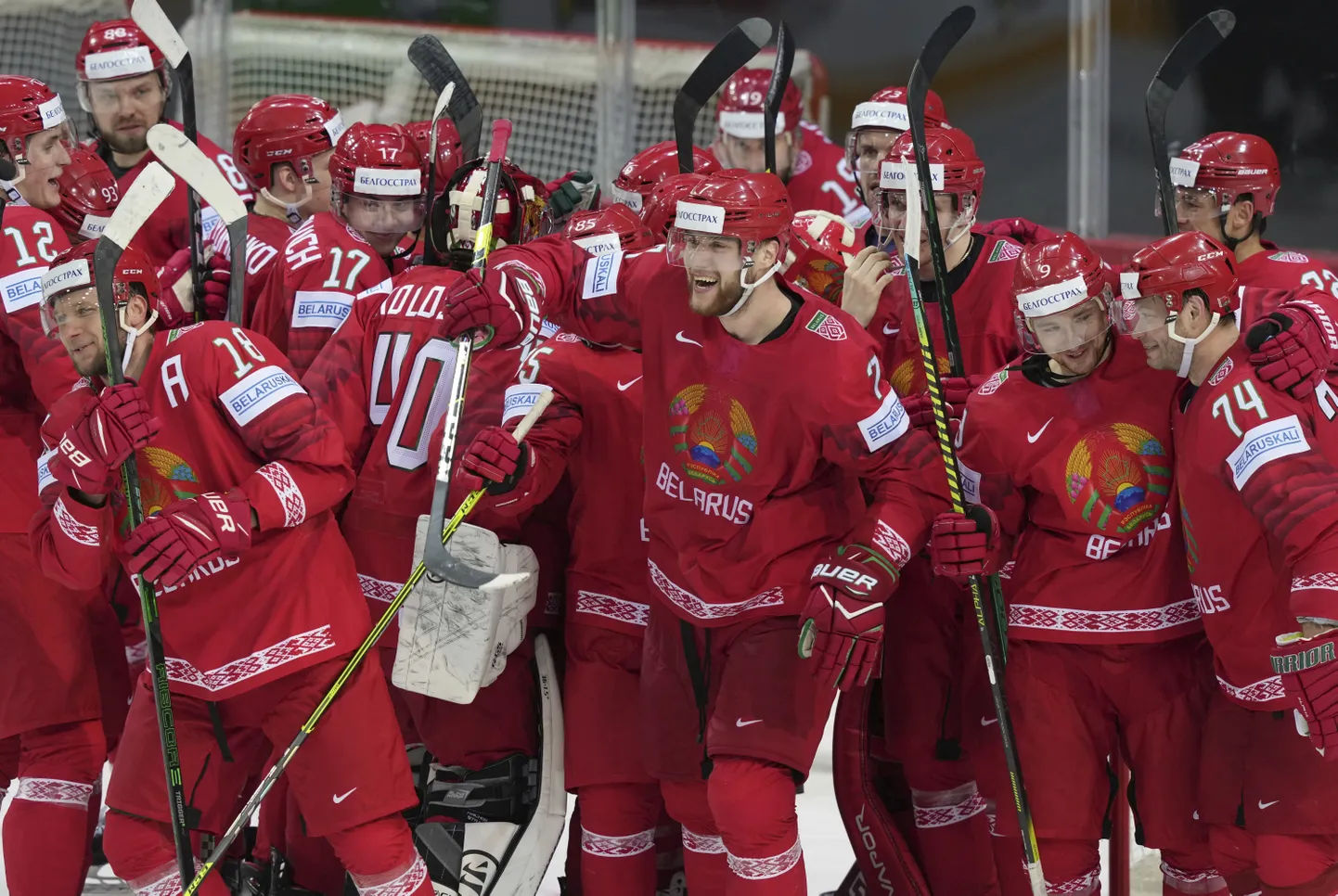 Белорусские хоккеисты.