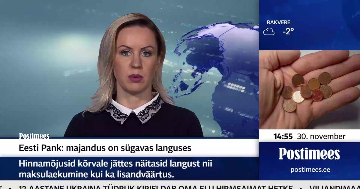 POSTIMEHE TELEUUDISED ⟩ Eesti Pank: majandus on sügavas languses