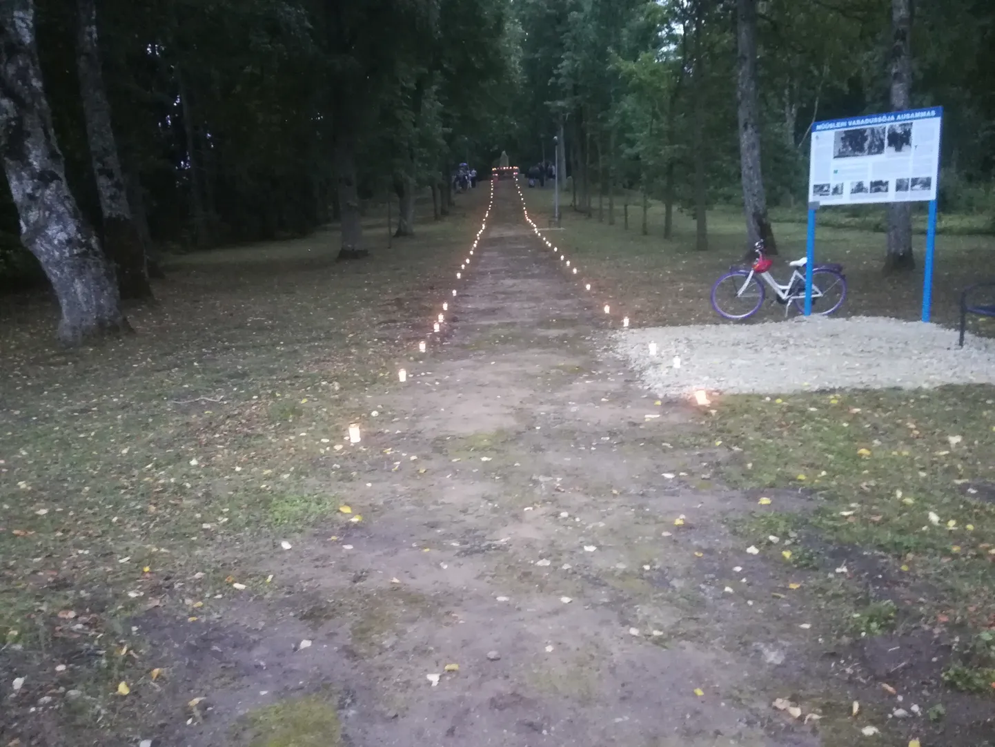 Müüsleris asuv Vabadussõja ausammas 25. augustil 2018