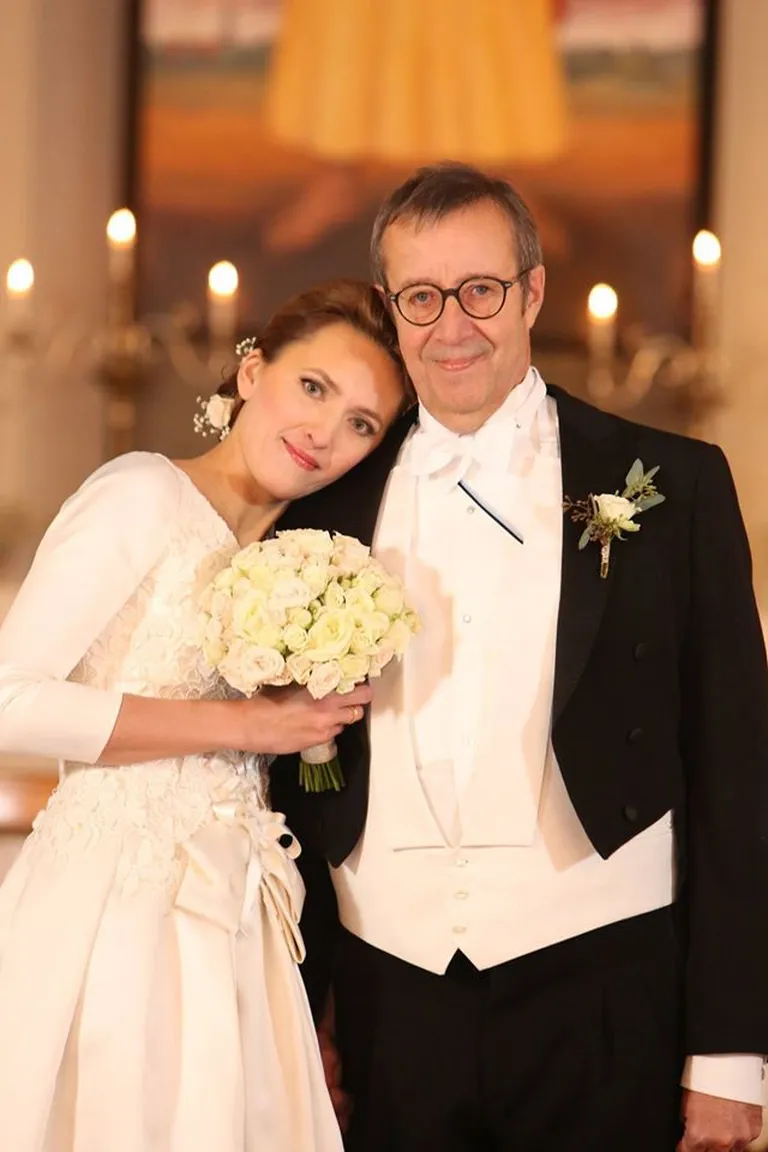 Toomas Hendrik Ilves ja Ieva Ilves oma pulmapäeval