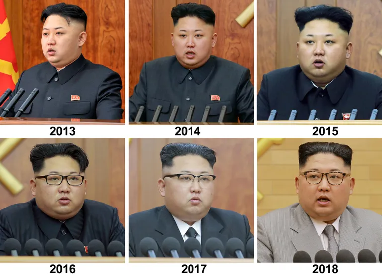 Kim Jong-uni välimus erinevatel aastatel