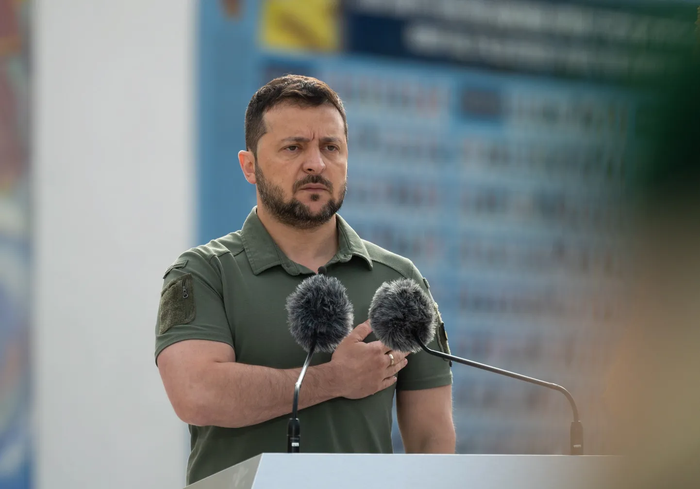 Владимир Зеленский в центре Киева, 28 июля 2023 года.