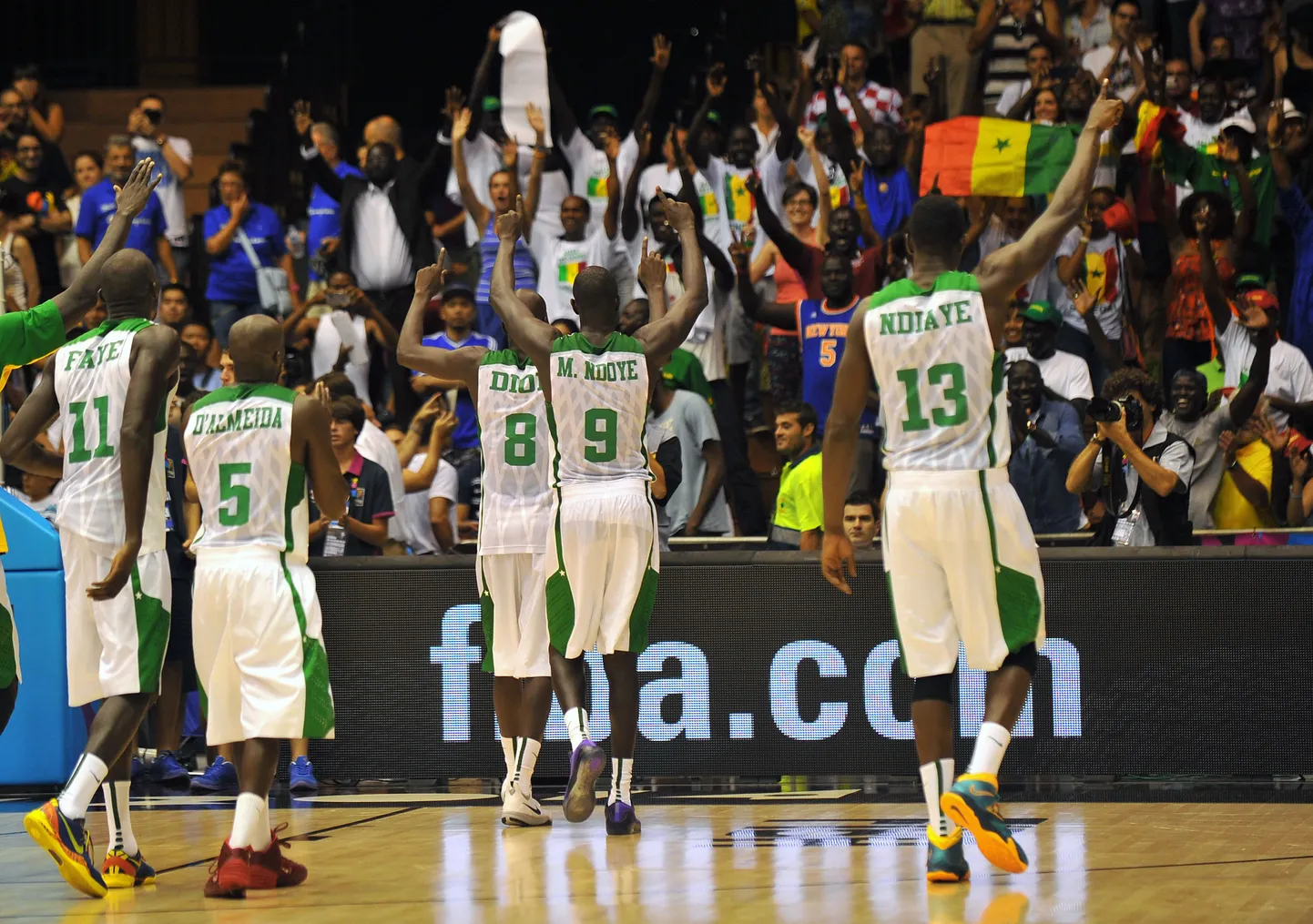Senegali mängijad.