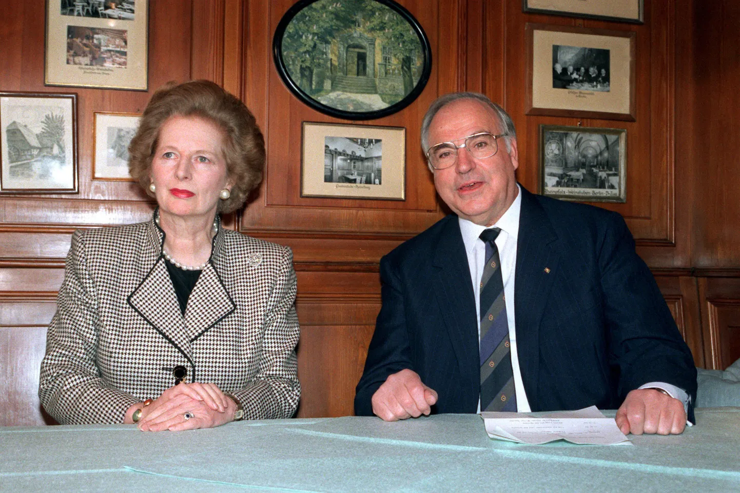 Margaret Thatcher ja Helmut Kohl