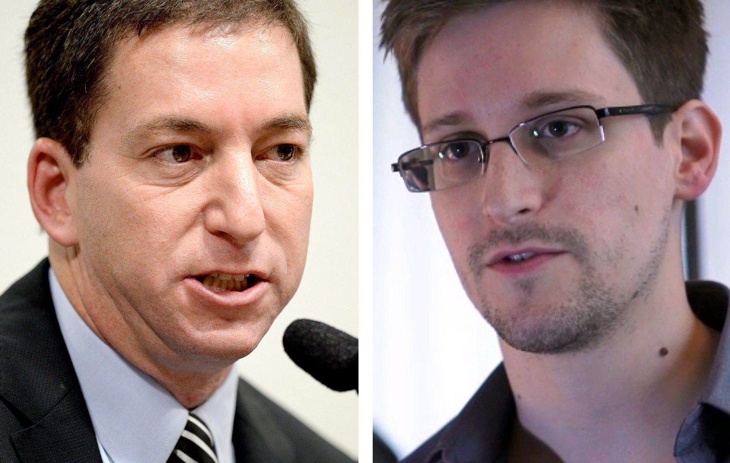 Glenn Greenwald (vasakul) ja Edward Snowden