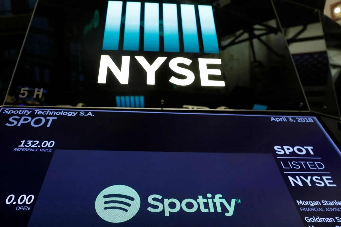 Rootsi voogedastusettevõtte Spotify aktsia on noteeritud hoopis New Yorgi börsil.