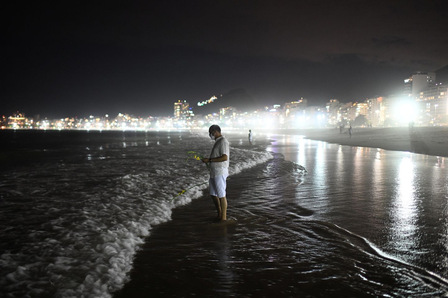 Vana-aasta õhtul Copacabana rannal.