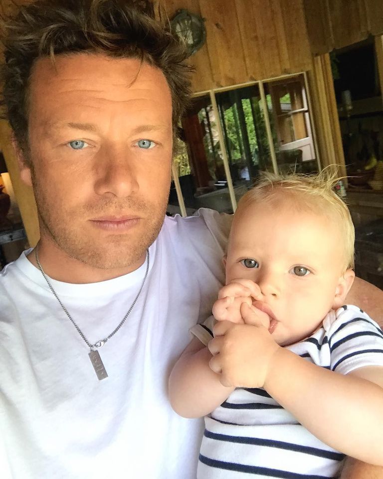 Jamie Oliver ja ta kõige noorem laps River Rocket