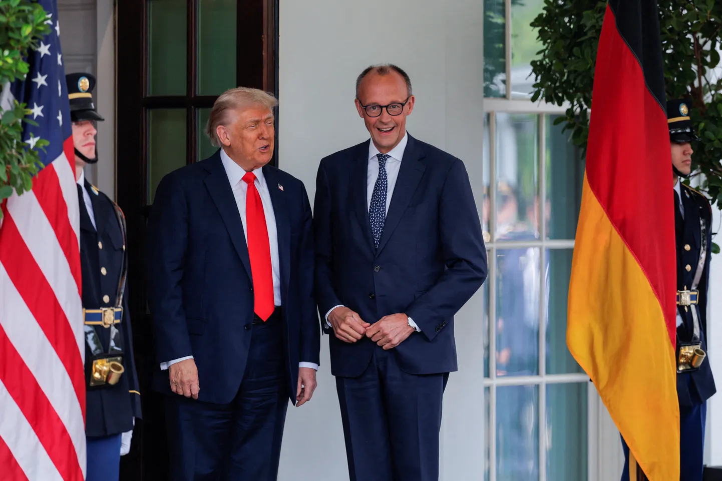 USA president Donald Trump ja Saksa kantsler Friedrich Merz.