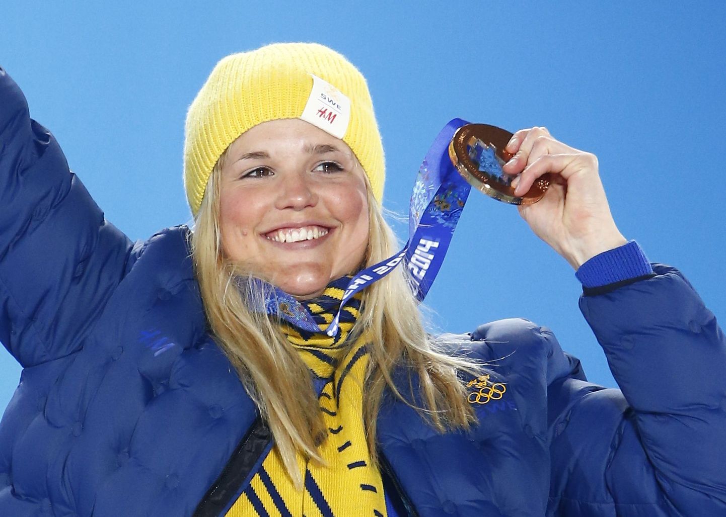 Anna Holmlund Sotšis võidetud olümpiapronksiga.