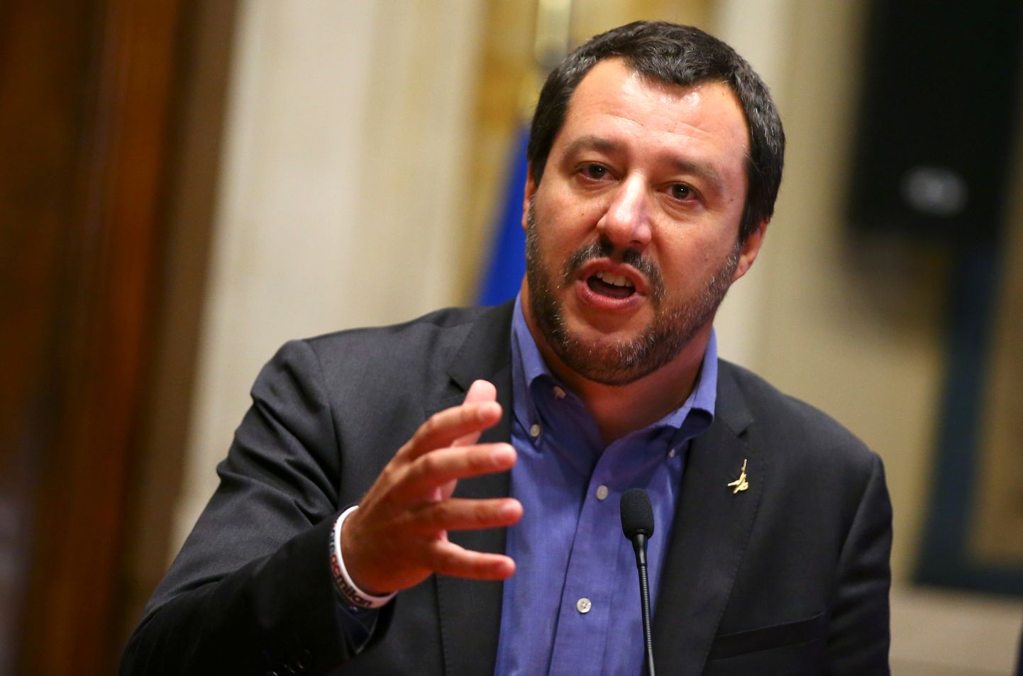 Itaalia siseminister, parempopulist Matteo Salvini.