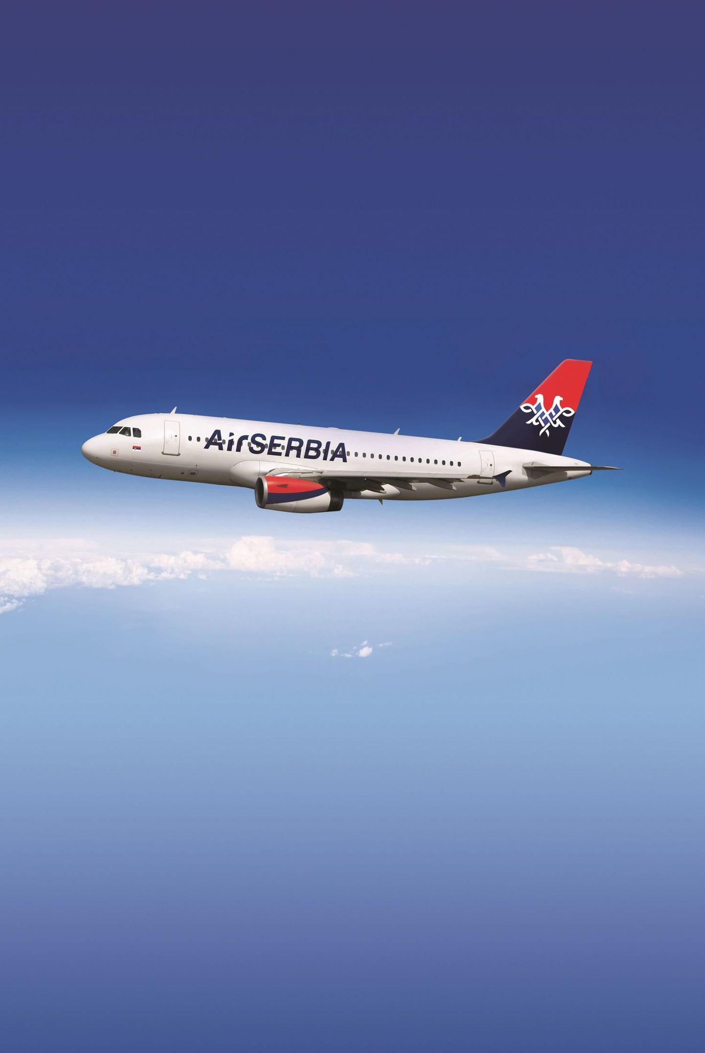 Air Serbia Airbus A320 lennuk.