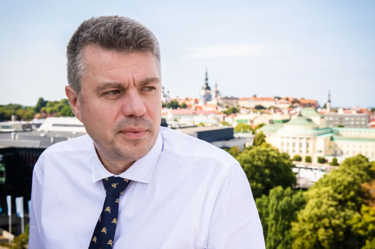 Välisminister Urmas Reinsalu välisministeeriumis.
