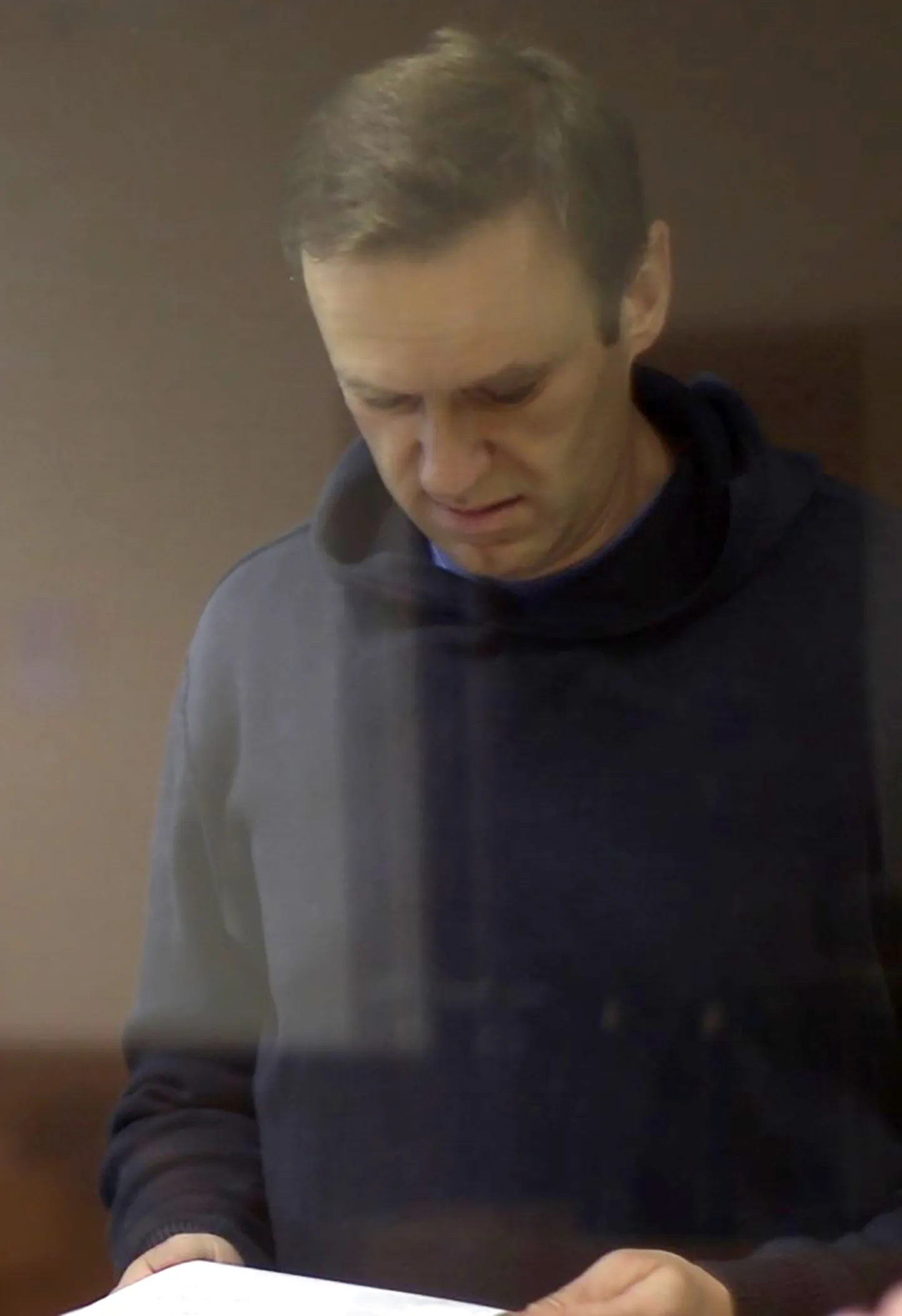 Vene opositsiooniaktivist Aleksei Navalnõi kohtus 16. veebruar 2021.