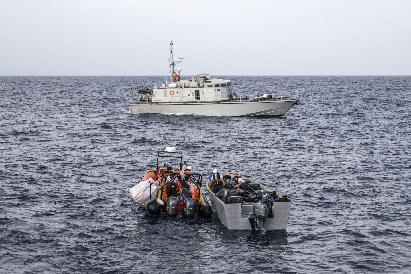 Migrantide päästmine Vahemerel Liibüa ranniku lähedal.