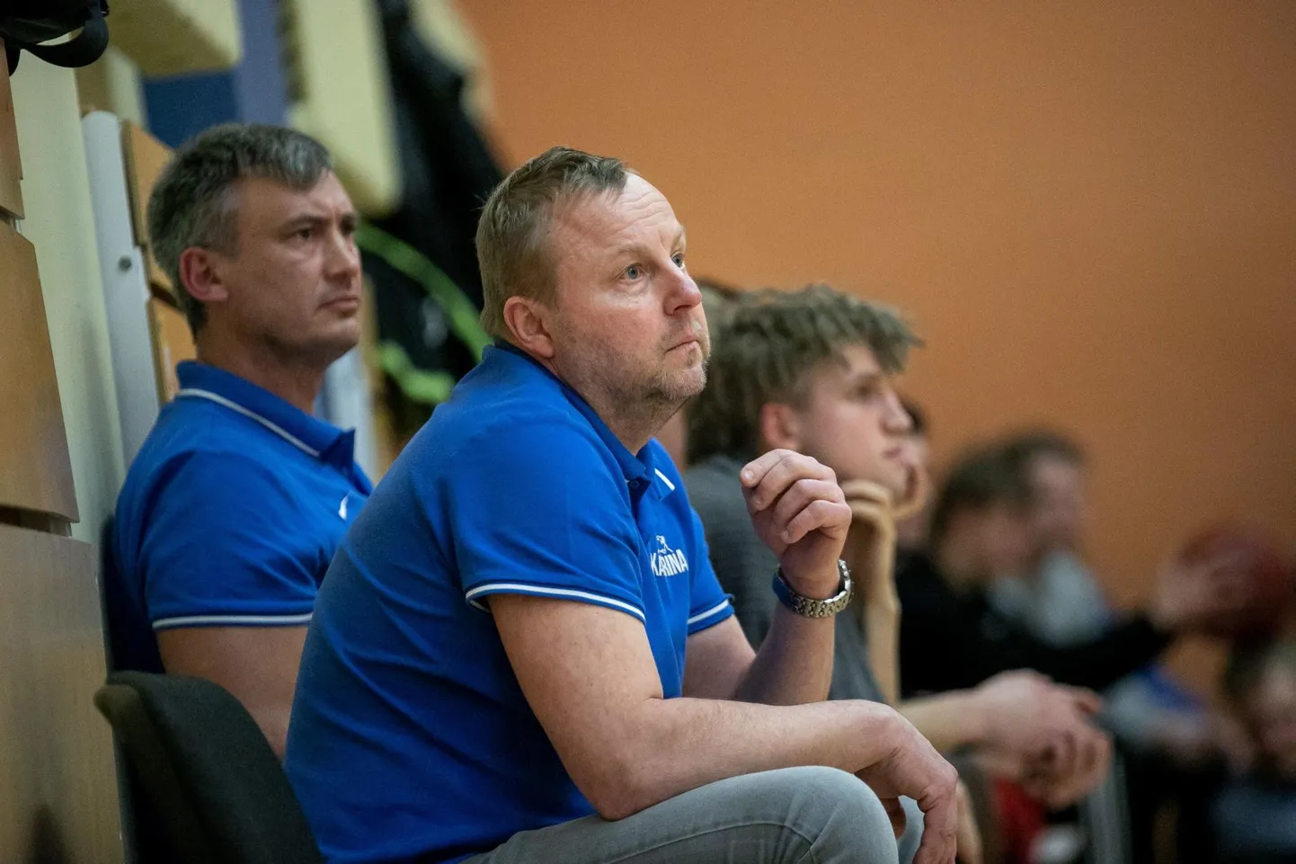 Treenerite tandem Aivar Kuusmaa (esiplaanil) ja Raivo Tribuntsov pole koos Kadrina Karudega Eesti korvpalli esiliigas kaotusekibedust tundnud kümme kohtumist järjest.