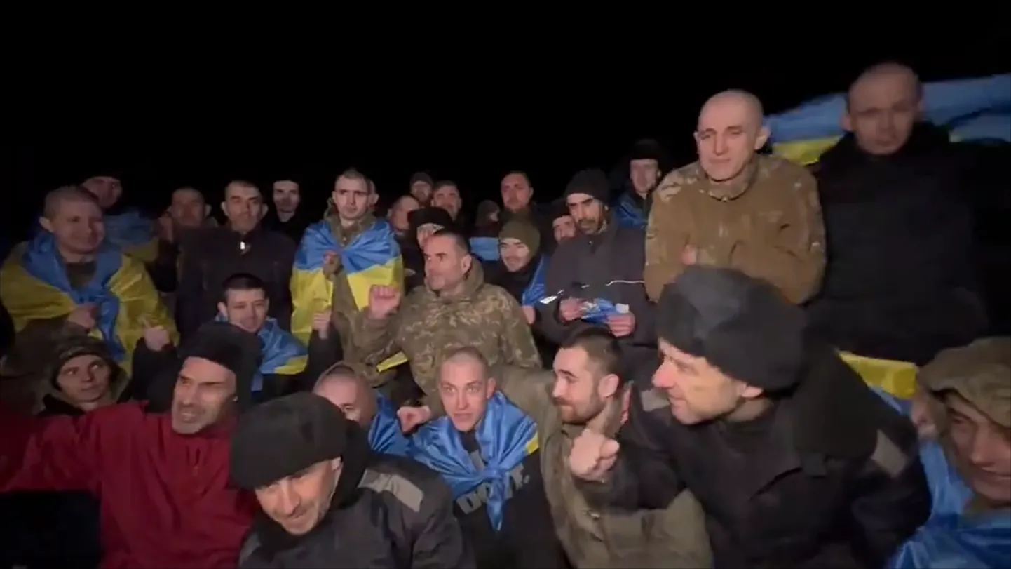 Venemaalt vabastatud Ukraina sõjavangid. Foto illustreeriv