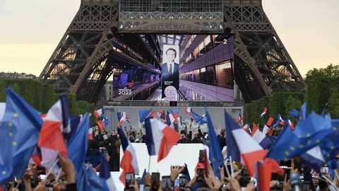 Macron alistas Le Peni ja võitis teise ametiaja
