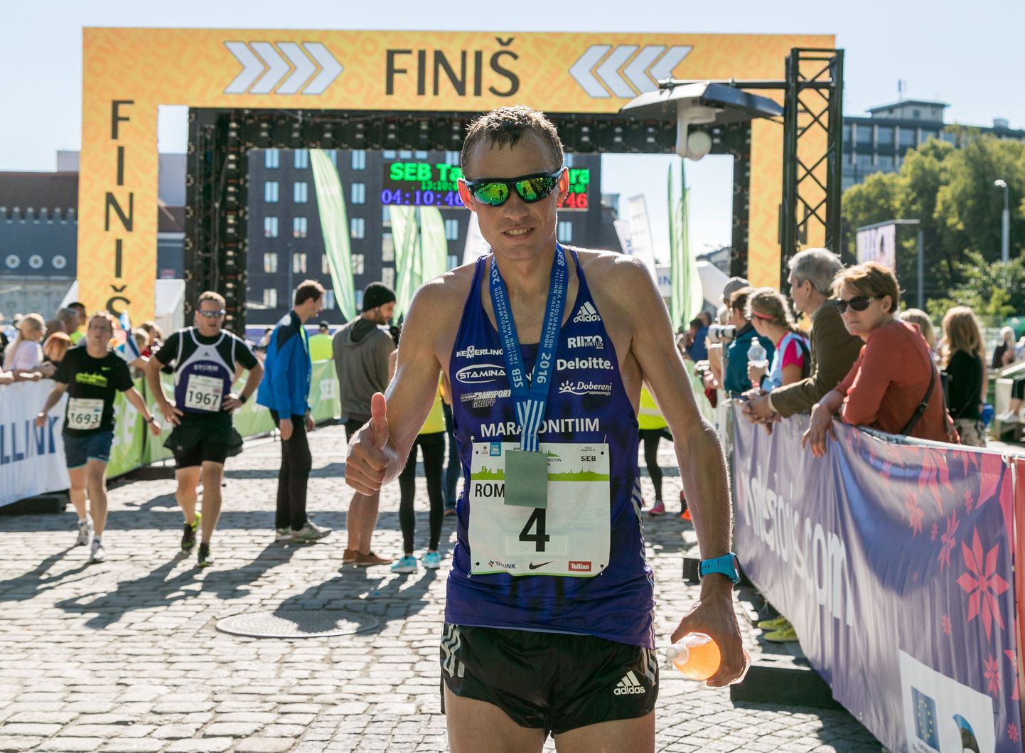 Roman Fosti Tallinna Maratoni finišis