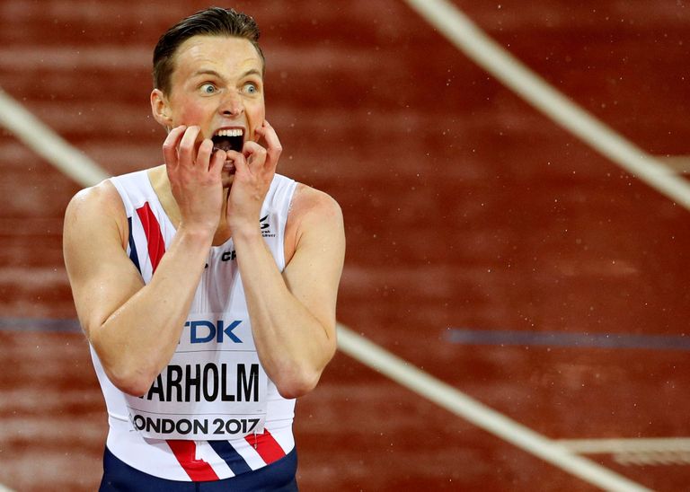 Norra jooksja Karsten Warholm võitis meeste 400 meetri tõkkejooksu / Lucy Nicholson/Reuters/Scanpix