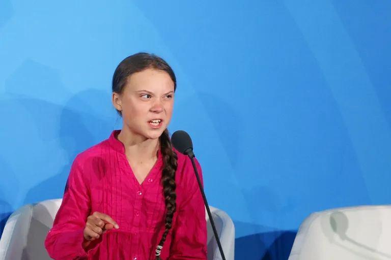 Greta Thunberg esinemas 23. septembril 2019 New Yorgis ÜRO kliimakonverentsil.