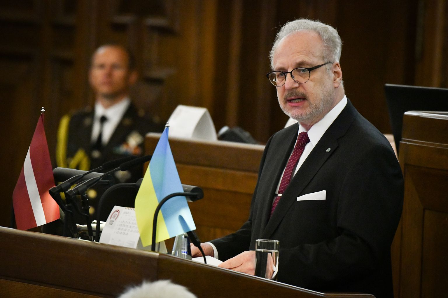 Президент Латвии Эгил Левитс.
