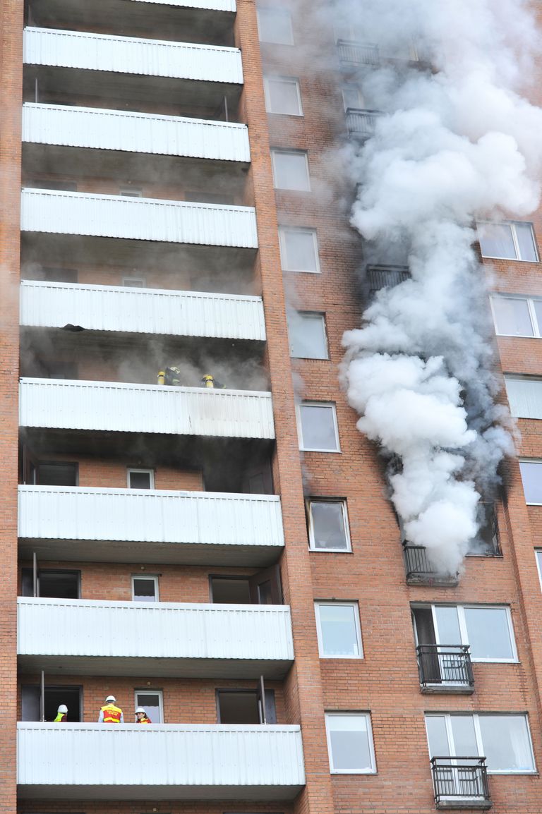 Vilde tee 112 põles kortermaja seitsmes korrus. Foto: