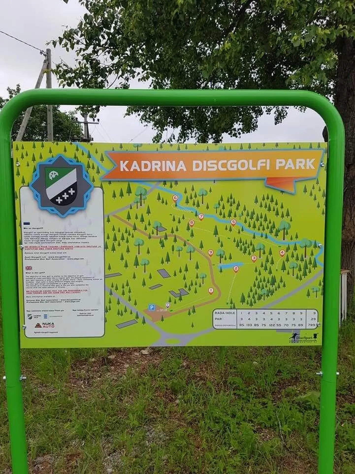 Kadrinas sai valmis kettagolfirada.