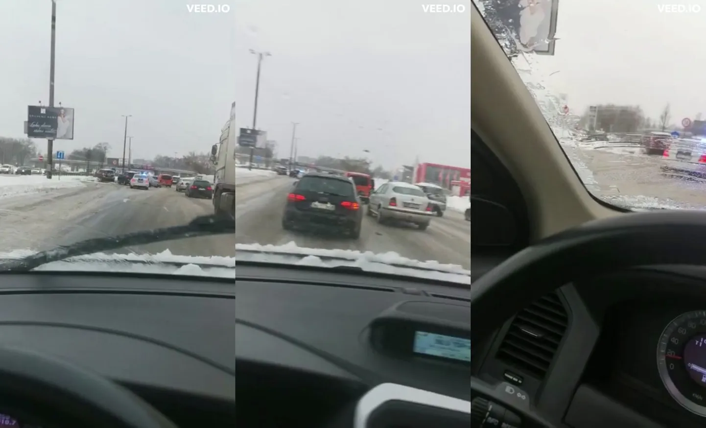 Пробка на улице Краста. 12.12.2022