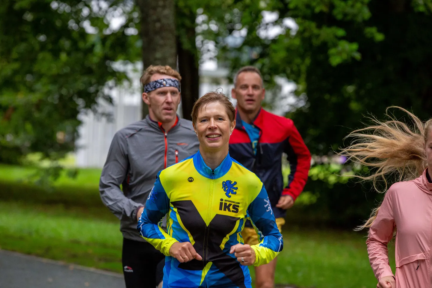 President Kersti Kaljulaid. Türi tehisjärv. Sport, jooksmine.
Foto: Dmitri Kotjuh/ Järva Teataja