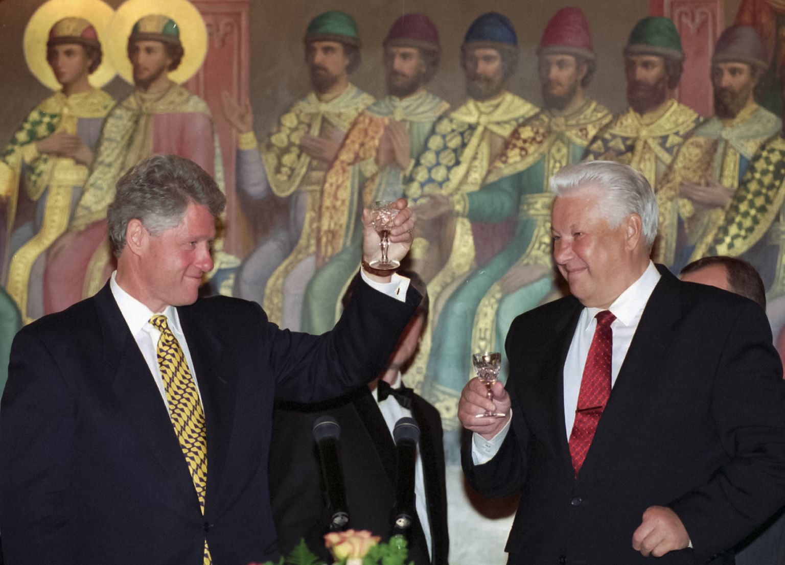 USA endine president Bill Clinton ja Venemaa endine president Boriss Jeltsin.