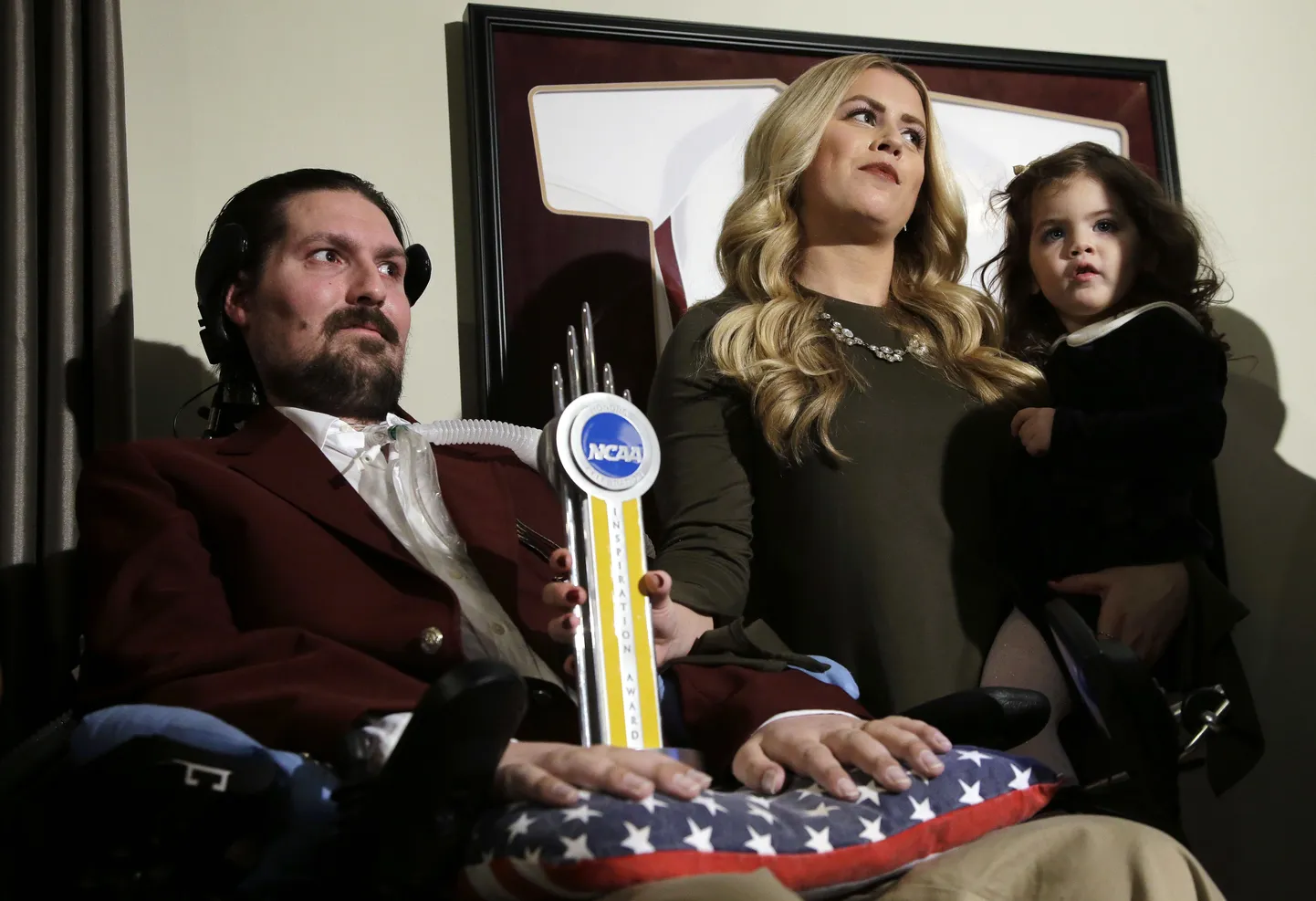 Pete Frates, ta naine Julie ja tütar Lucy