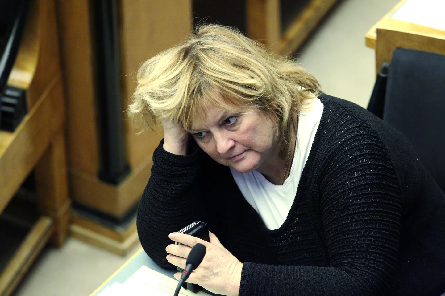 Tiina Lokk riigikogu istungil