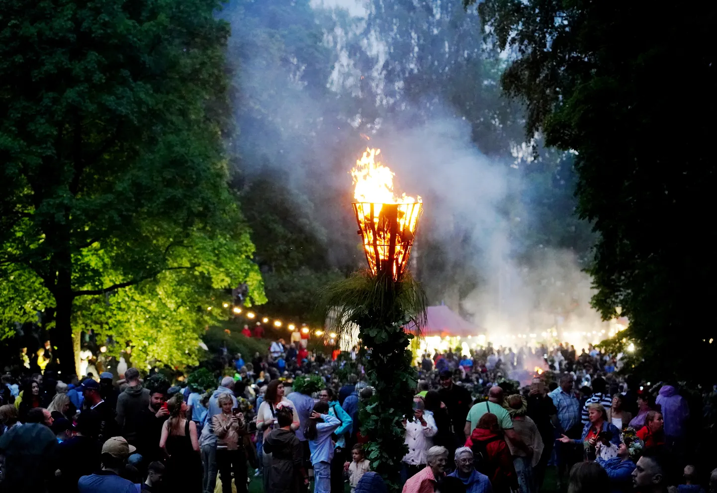 Tradicionālās Jāņu svinības Dzegužkalnā