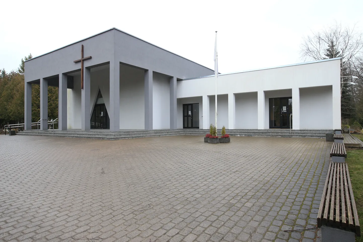 TRT03: TARTU KREMATOORIUM : TARTU, EESTI, 18MAR20 - 
Pildil Tartu krematoorium.
ma/Foto MARGUS ANSU TARTU POSTIMEES