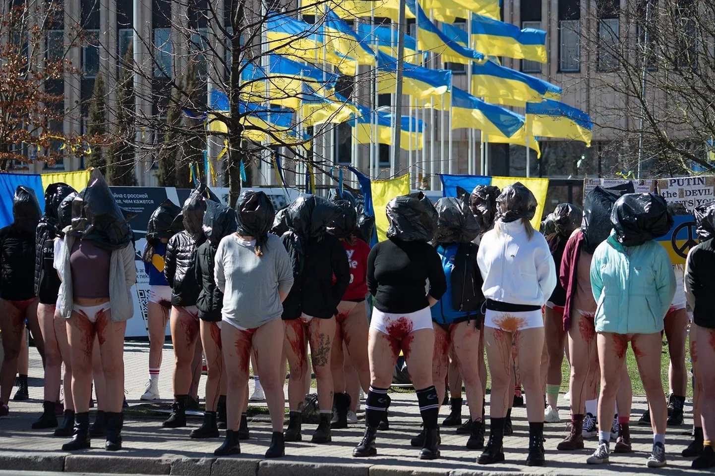 Protestiaktsioon Riias.