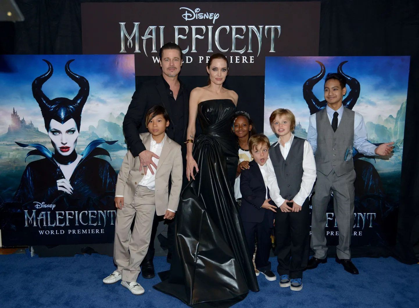 Brad Pitt, Angelina Jolie, Pax Jolie-Pitt, Zahara Jolie-Pitt, Knox Jolie-Pitt, Shiloh Jolie-Pitt, Maddox Jolie-Pitt