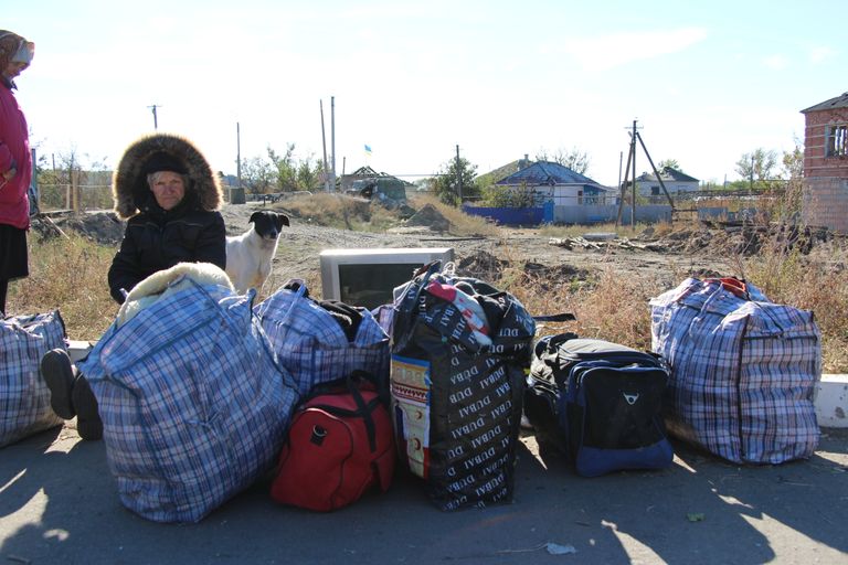 2015 год. Беженцы из Луганска.