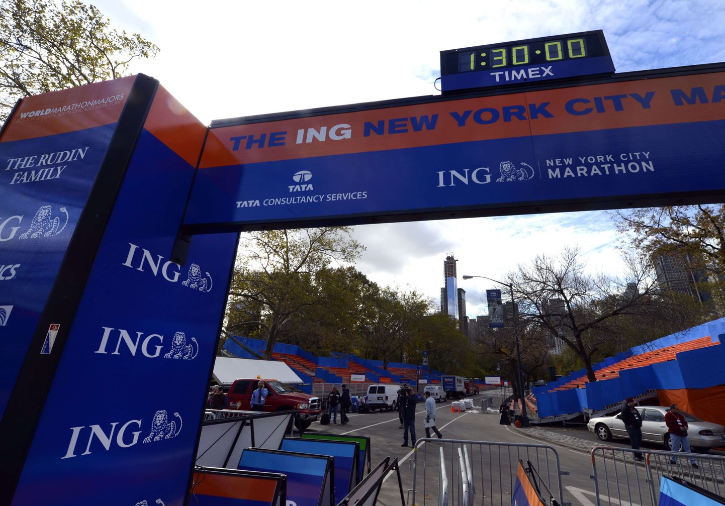 New Yorgi maratoni finišipaik.