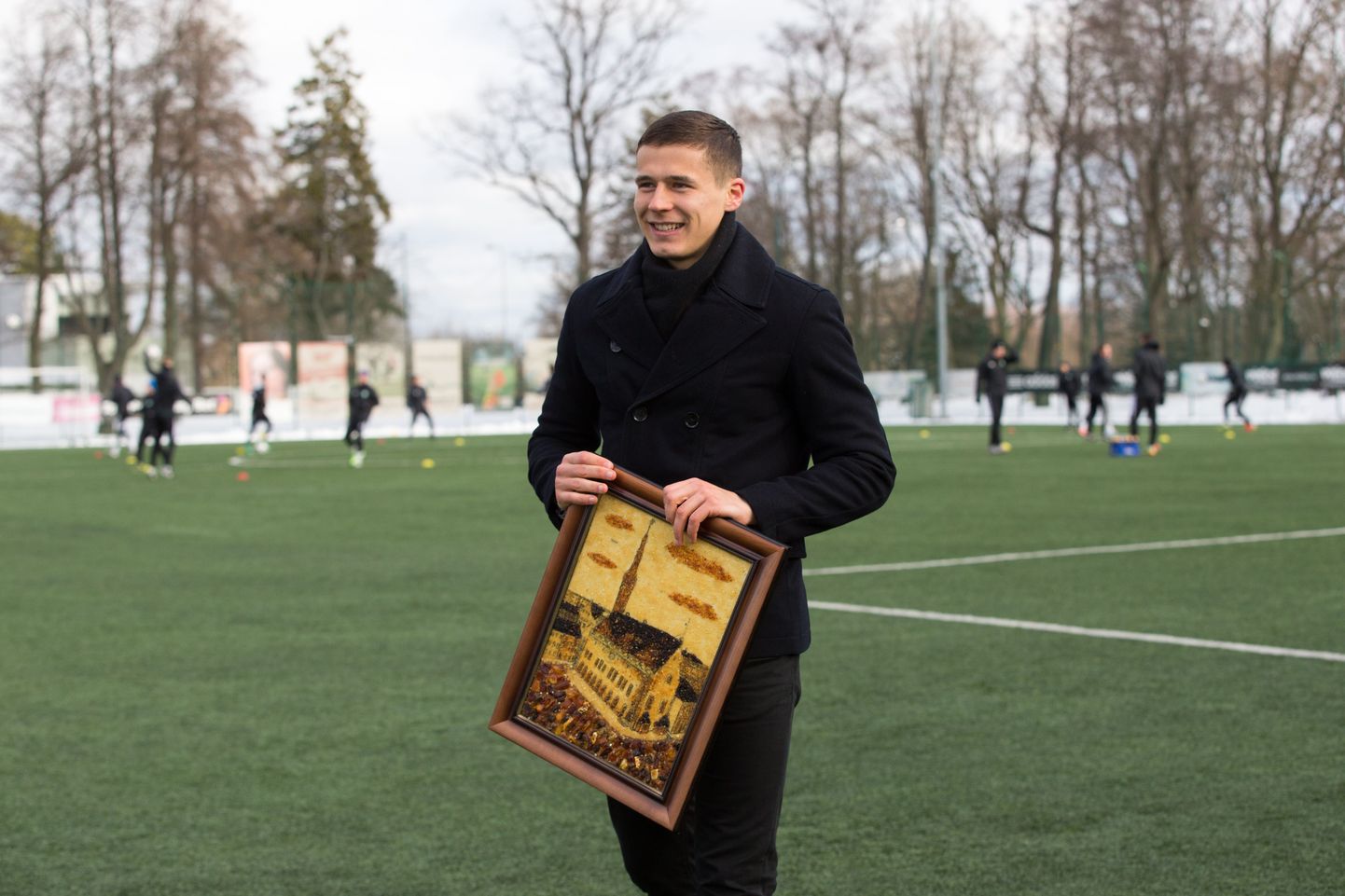 Borissovi BATE mängumees Artur Pikk viimast korda FC Levadia trennis.