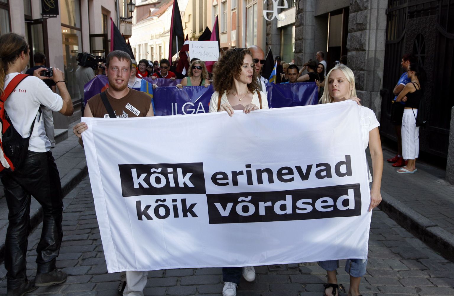 Hetk 2007. aasta augustis Tallinnas peetud homoparaadist.
