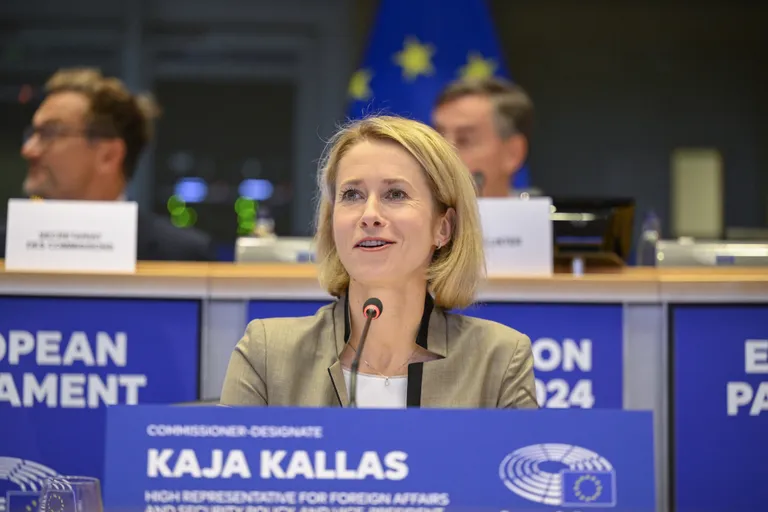 Кая Каллас отвечает на вопросы депутатов Европарламента в качестве кандидата на должность в Еврокомиссии.