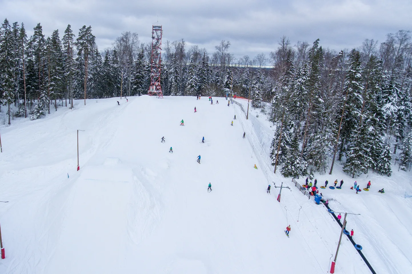 Valgehobusemäe suusa- ja puhkekeskuse mäenõlv.