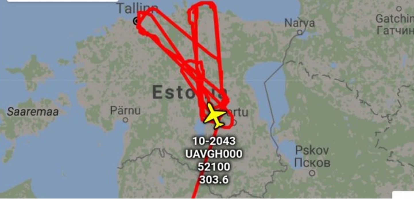 Eesti kohal lendas taas USA luuredroon Global Hawk.