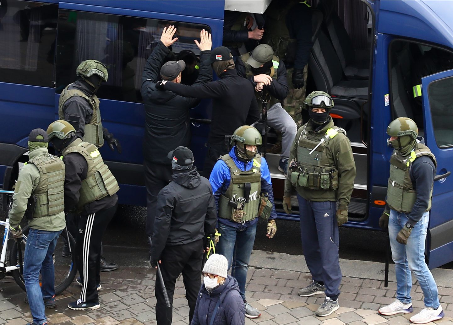 Minskā notiek protesta akcija "Tautas pašpārvaldes gājiens"